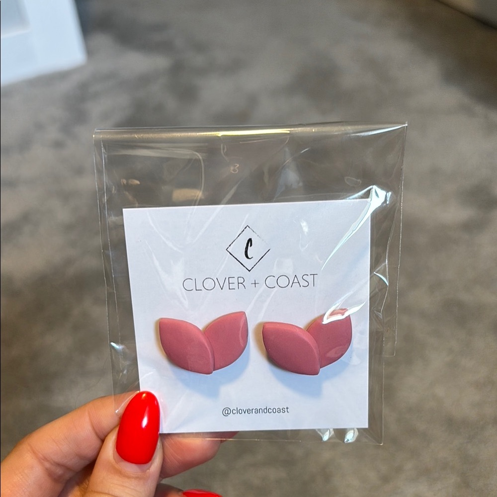 Clover + Coast Pink Earrings
